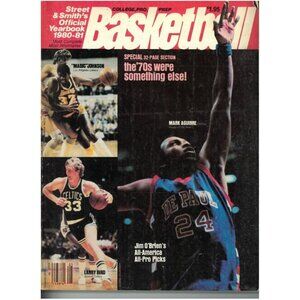 1980 Street & Smith's Basketball Yearbook- Larry Bird Magic Johnson Mark Aguirre
